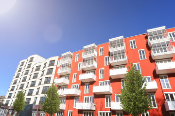 Fototapeta premium Modern residential buildings in the City
