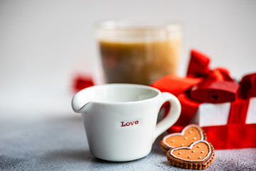 St. Valentine day card concept