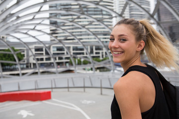 Young Woman Enjoying Life in Melbourne