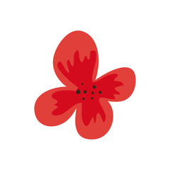 cute flower natural isolated icon vector illustration design