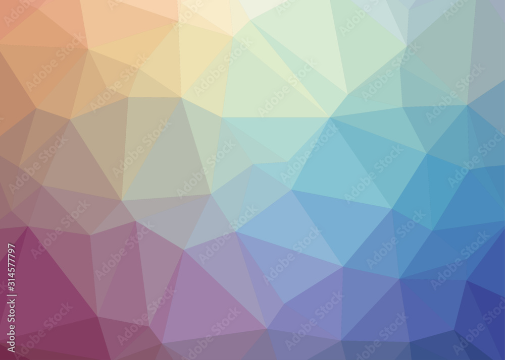 Wall mural abstract trianglify gradient generative art background illustration