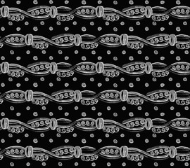 Black jewelry pattern