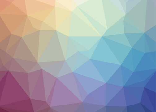 Abstract Trianglify gradient Generative Art background illustration