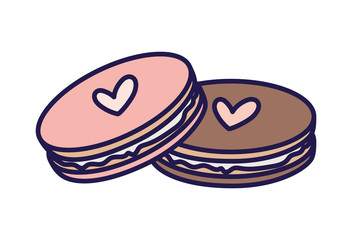 happy valentines day sweet cookies love hearts lovely