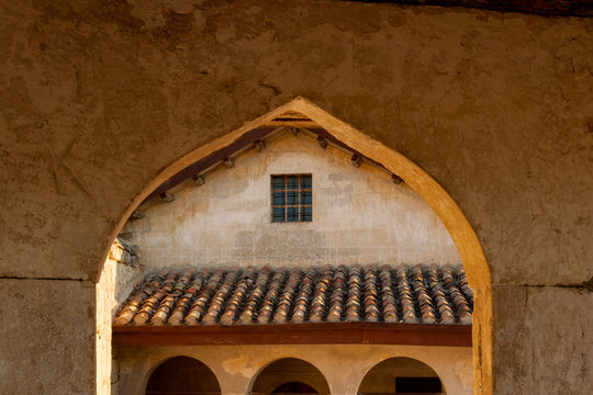 The oldest kenassa, or kenesa - karaite synagogue - in Chufut-Kale, medieval cave settlement of Crimean Karaites, Crimea