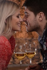 Two lovers posing in various positions