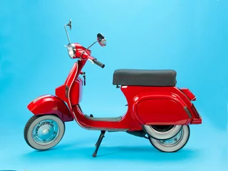 Washable wall murals Scooter Beautiful red vespa