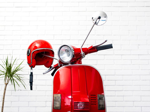 Beautiful Red Vespa