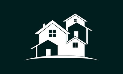 House simple luxury vector logo design