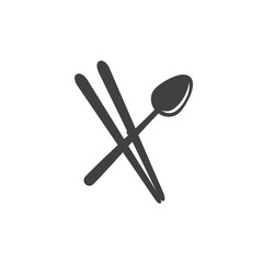 spoon and chopsticks Logo