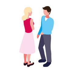 people of business standing on white background
