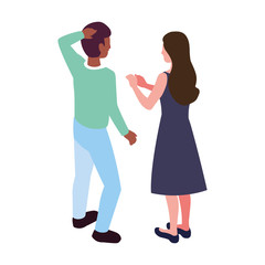 people of business standing on white background