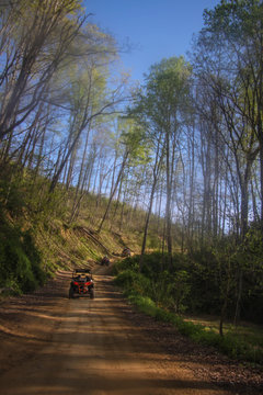 A crew from Vermont riding the Hatfield McCoy Trails in West Virginia