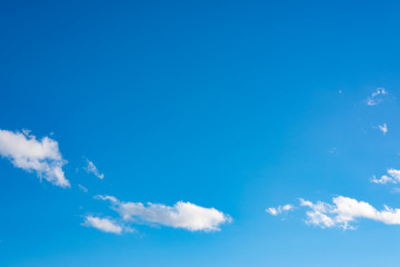 Blue sky with white clouds