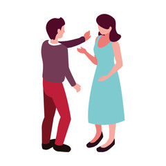 people of business standing on white background