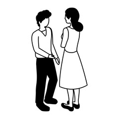 silhouette of people business standing on white background