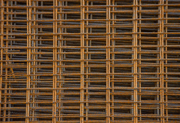 Steel rebar for reinforcement concrete at construction site 