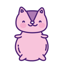 cute squirrel smiling animal cartoon