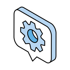 speech bubble on white background