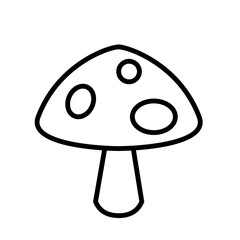 Mushroom icon vector simple design