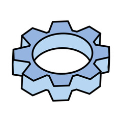 gearwheel tool on white background