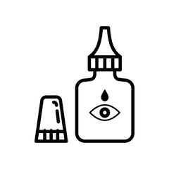 Eye medicine icon vector trendy design