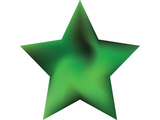 Obraz premium Mesh background in the form of pentagram.