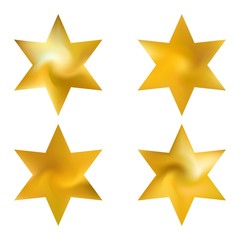 Set of hexagram chromatic backgrounds.