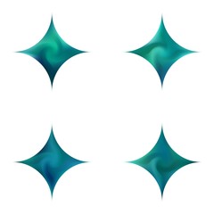 Fototapeta premium Collection of diamond-shaped colored backgrounds.