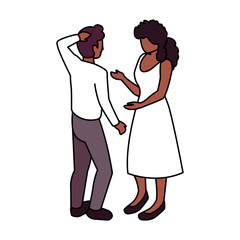 people of business standing on white background