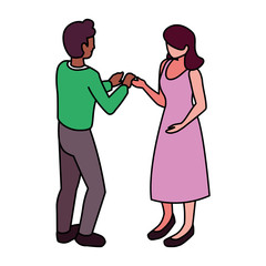 people of business standing on white background