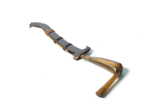 Rencong, traditional weapon from Aceh, Indonesia that use for stabbing enemies when close fight happen