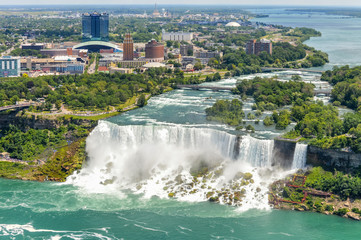 Beautiful Niagara Falls on a sunny day