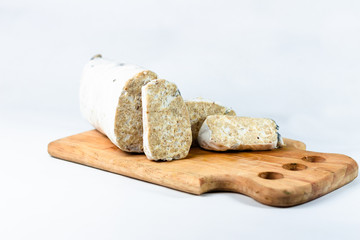 Tempe Gembus is one of the traditional foods which is the result of fermented tofu by Rhizopus,selective focus