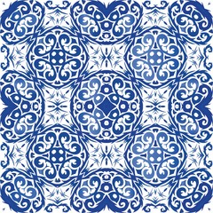 Decorative color ceramic azulejo tiles.