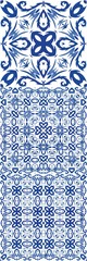 Portuguese ornamental azulejo ceramic.