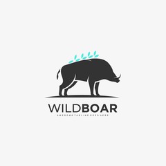 Wild Boar Illustration Vector Template