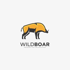 Wild Boar Illustration Vector Template