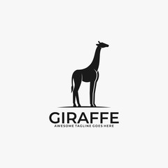 Giraffe Illustration Vector Template