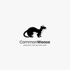 Common Weasels Illustration Vector Template