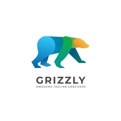 Grizzly Illustration Vector Template