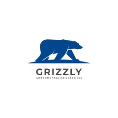 Grizzly Illustration Vector Template