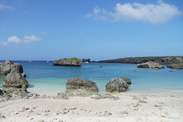 Fototapeta na wymiar 中の島ビーチ(カヤッファ)