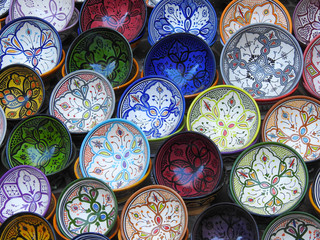 Colorful Moroccan Plates