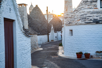 traditional trulli houses in Alberobello