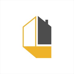 architect and construction home design logo vector symbol graphic concept