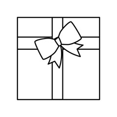 gift box present isolated icon