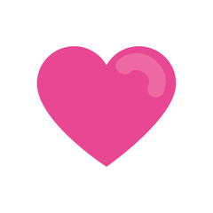 cute heart love isolated icon