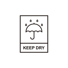 Keep dry icon symbol vector illustration