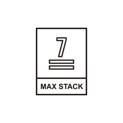 Max stack icon symbol vector illustration